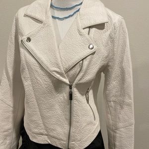 ❤️ 2 for $70 J lo vegan Leather jacket size med